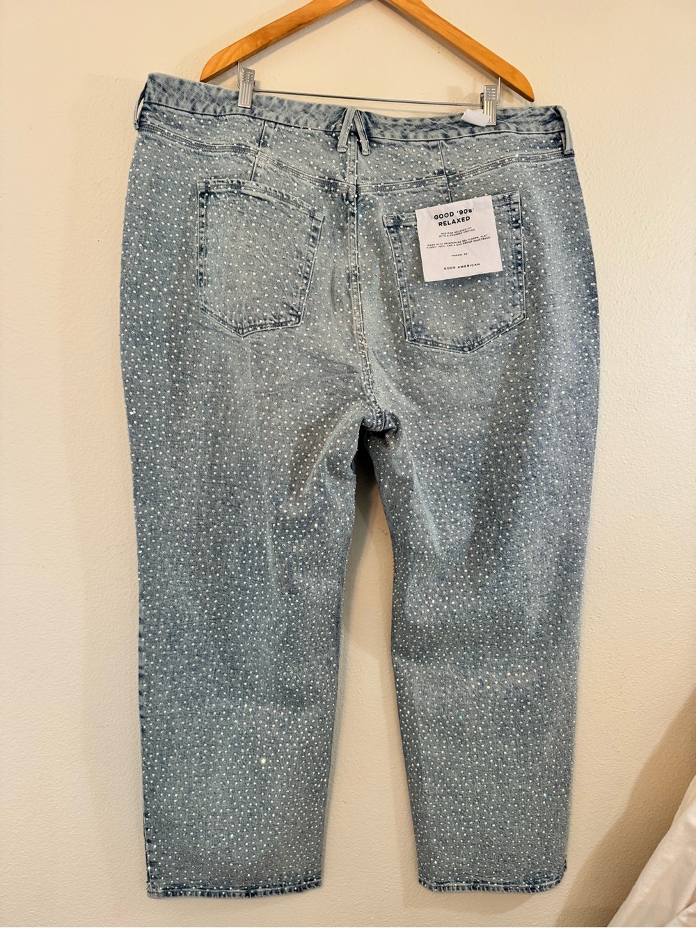 Good American Bedazzled good 90s relaxed jeans - Picture 8 of 9